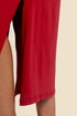 Long cotton jersey dress with adjustable straps
